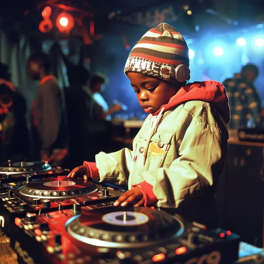 Young DJ in Nightclub